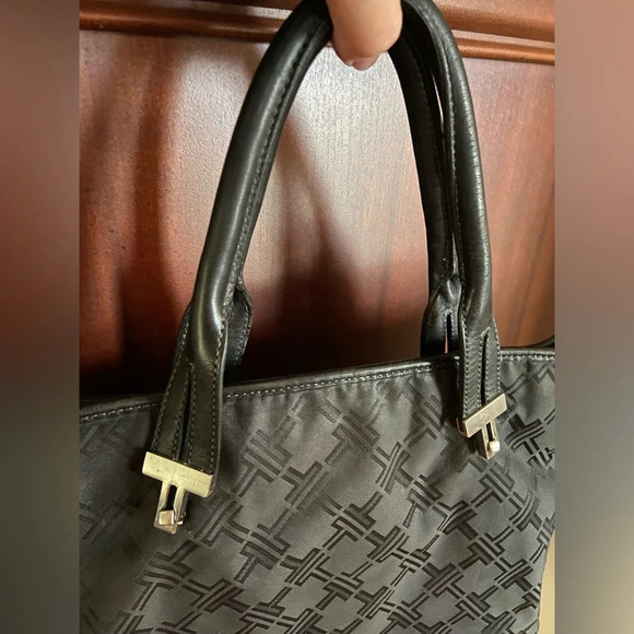 TUMI San Antonio SPURS Black Logo Open Top Tote Bag Purse - Picture 4 of 16